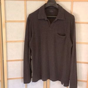 Soft Casual Banana Republic Dark Gray/Black Jersey Long Sleeves